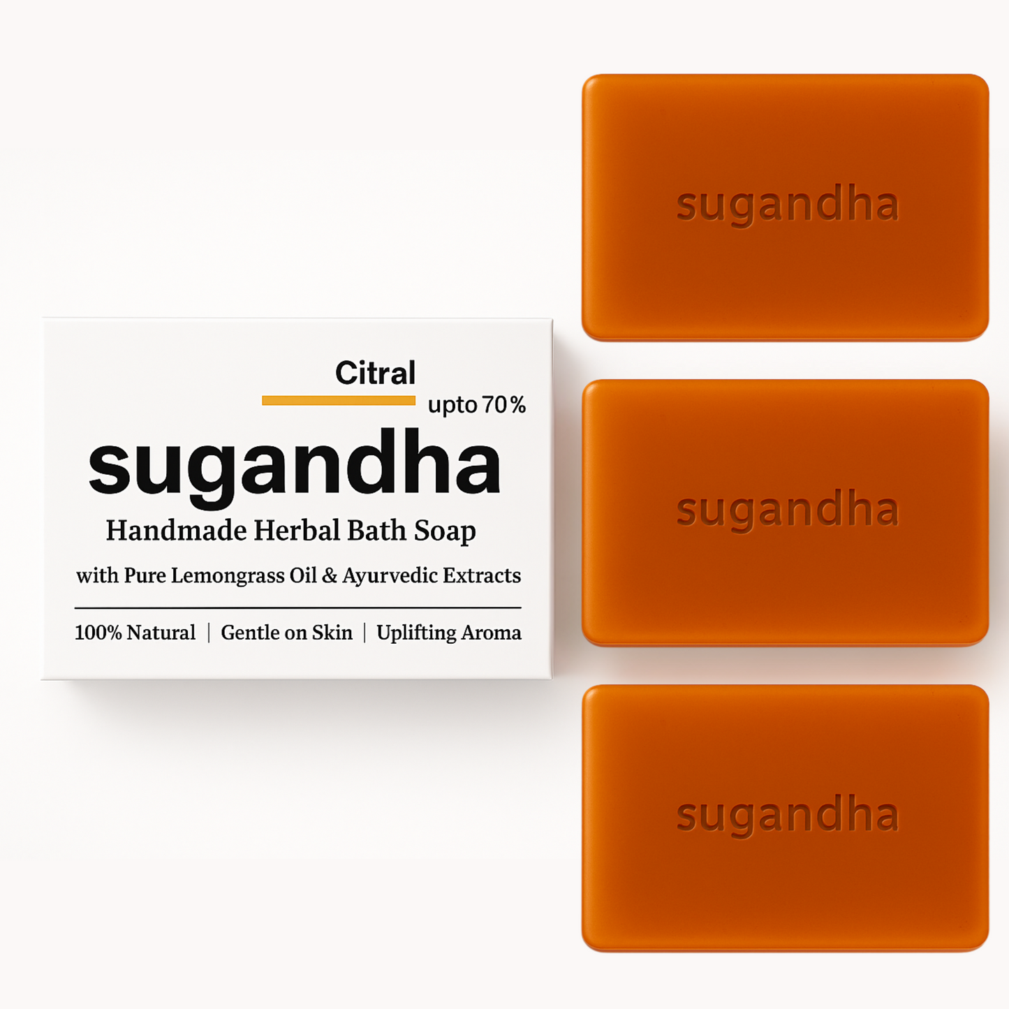 Sugandha Lemongrass Soap Pack Of 3