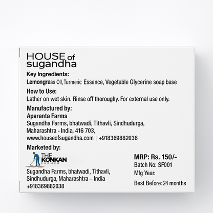 Sugandha Lemongrass Soap Pack Of 3