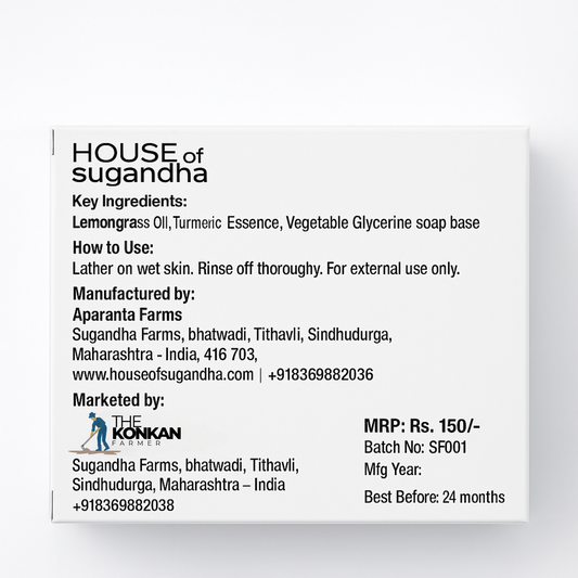Sugandha Lemongrass Soap Pack Of 3