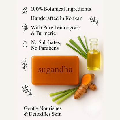 Sugandha Lemongrass Soap Pack Of 3