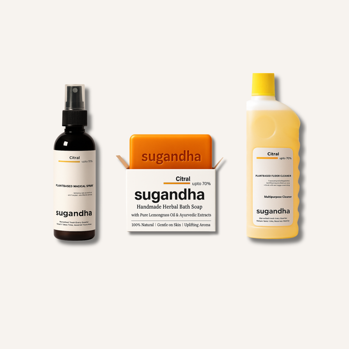 The Konkan Freshness Home Kit by Sugandha – 3-in-1 Natural Home & Body Care Kit