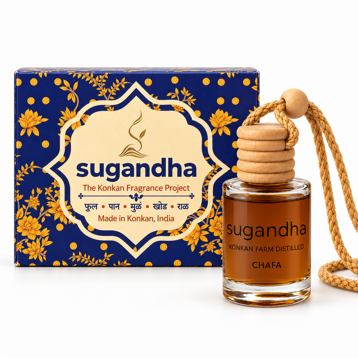Chafa car perfume with Sugandha signature box