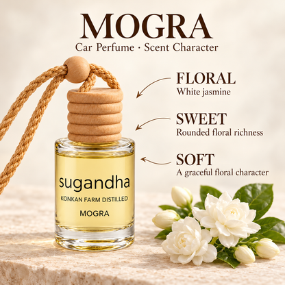 Mogra scent character: floral, sweet and soft