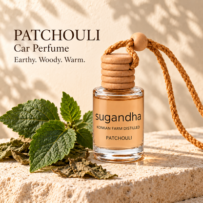 Sugandha Patchouli car perfume — botanical