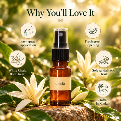 Sugandha Konkan Chafa — spray perfume features and fragrance character