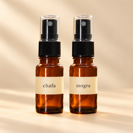 Sugandha Spray Perfumes — Pick Any 2: example Chafa and Mogra pair, two 10 ml bottles